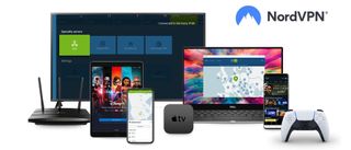 NordVPN apps running on various devices