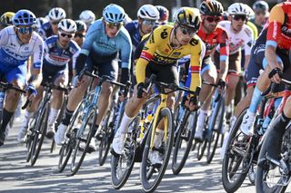 Primoz Roglic (Jumbo-Visma) racing at Tirreno-Adriatico