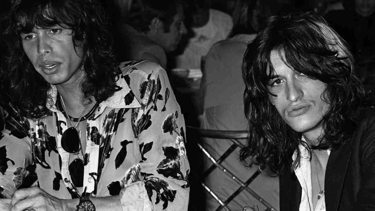 Aerosmith’s Steven Tyler and Joe Perry at a party in 1978