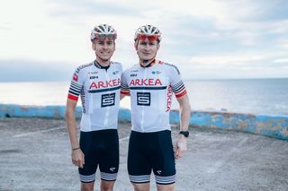 Warren Barguil and André Greipel in their 2019 Arkéa Samsic kit