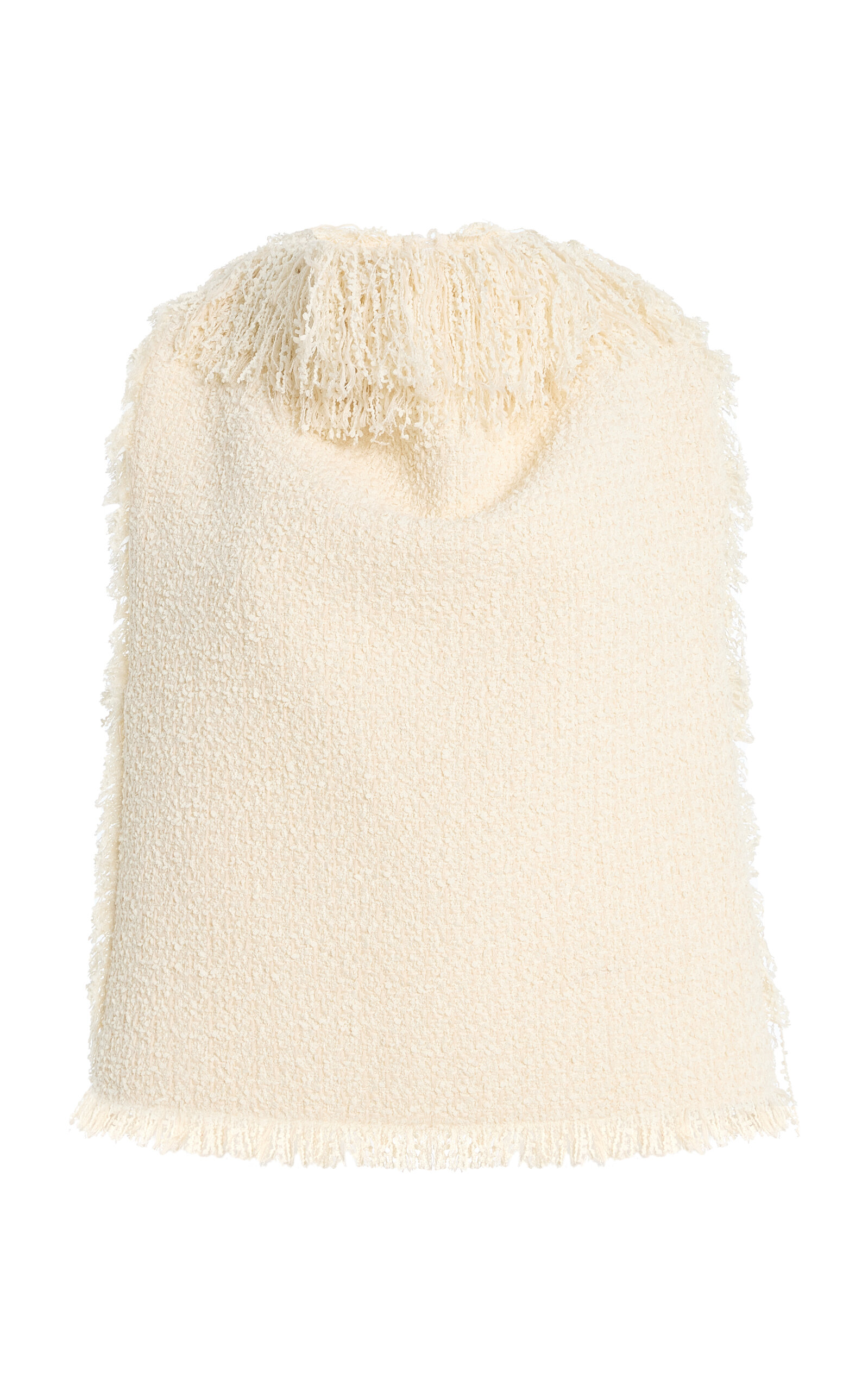 Textured Fringed Boucle Top