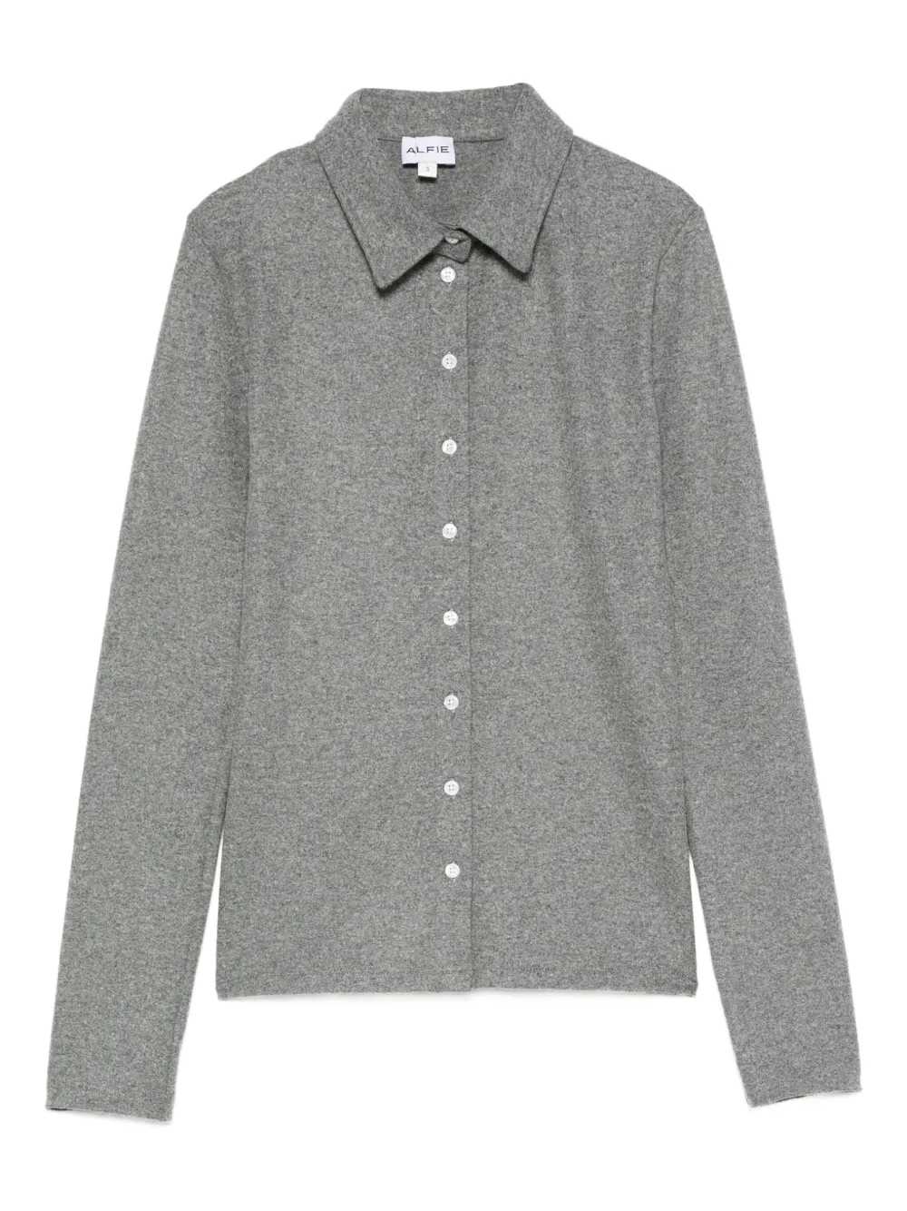 Alfie Fine-Knit Button-Up Shirt | Xs