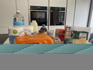 15 family essential items purchased from Tesco