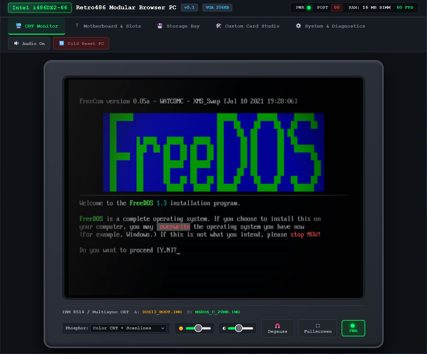 Retro486 Modular Browser PC