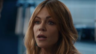 Close-up of Morgan as she's lying to Rhys in High Potential Season 2