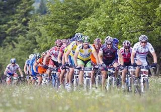 The peloton races the final stage
