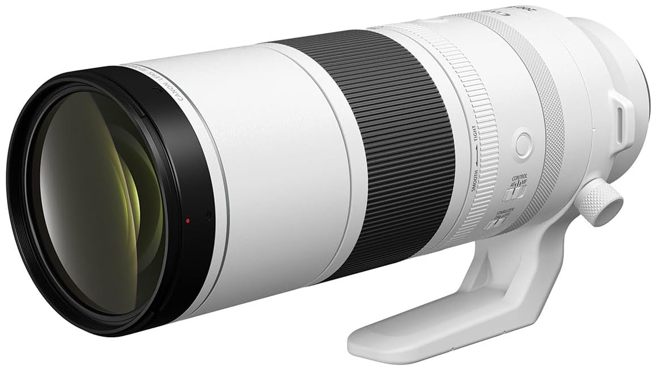 Canon RF 200-800mm F6.3-9 IS USM on a white background