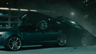 Two cars crashed into each other in Furious 7