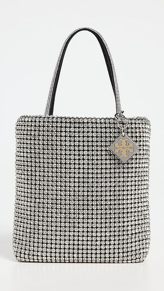 Tory Burch Night Owl Crystal Embellished Mini Tote