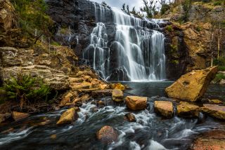 Long exposure shot of waterfalls