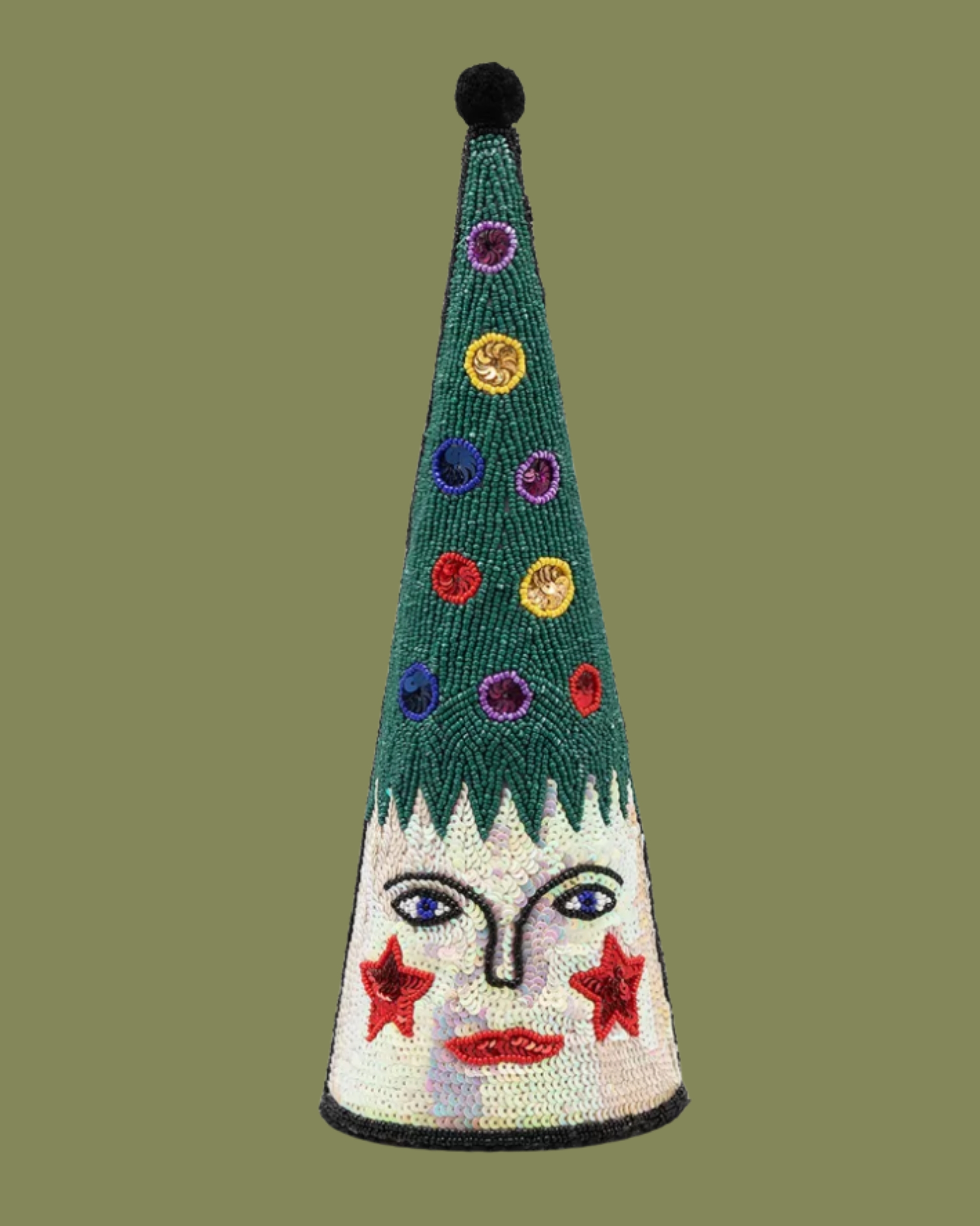 Helen of Troy, Beaded Christmas Tree Topper Decoration
