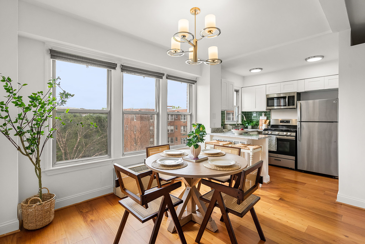 Dining room at a home