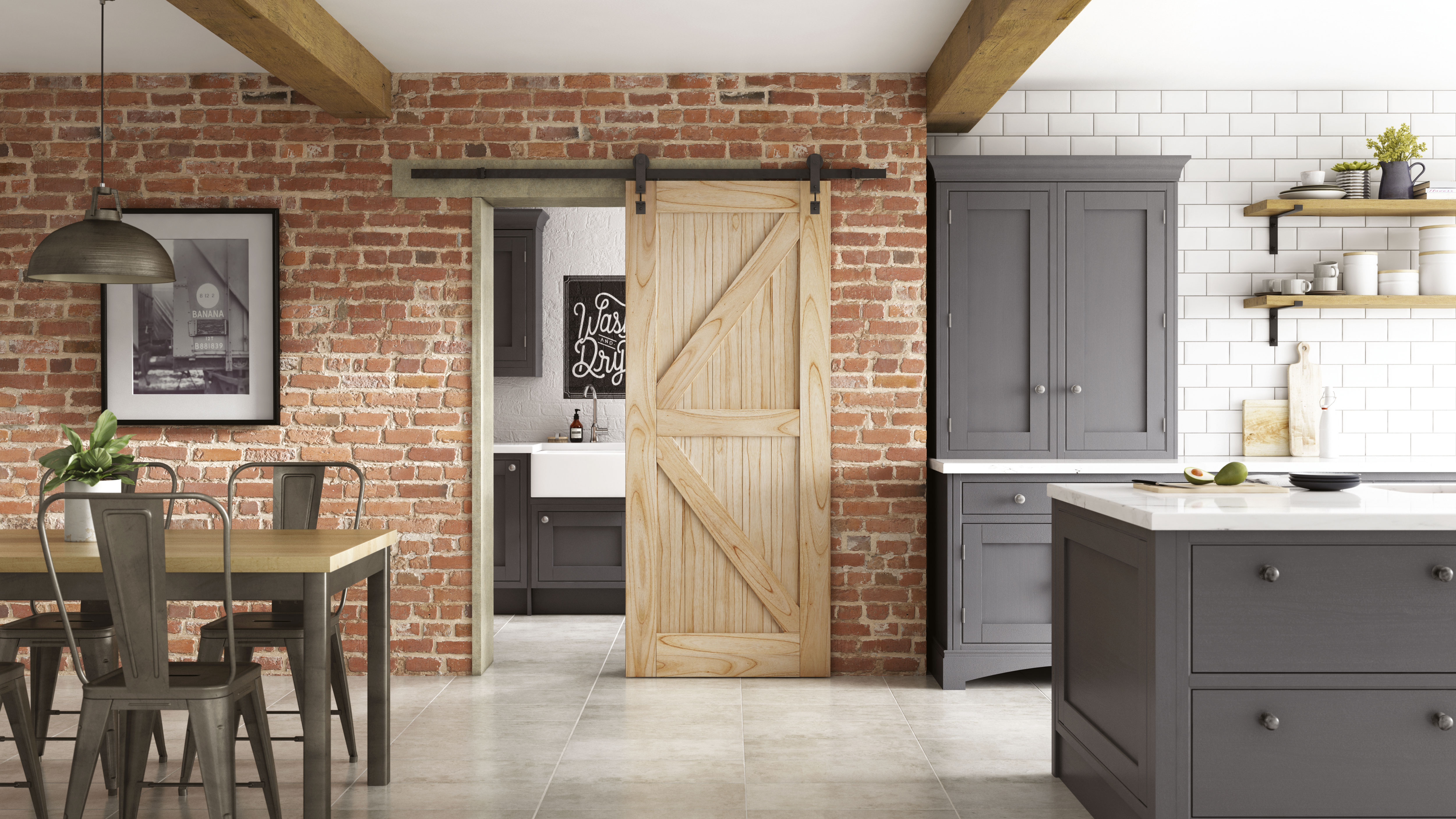 sliding wooden barn door by jeld-wen