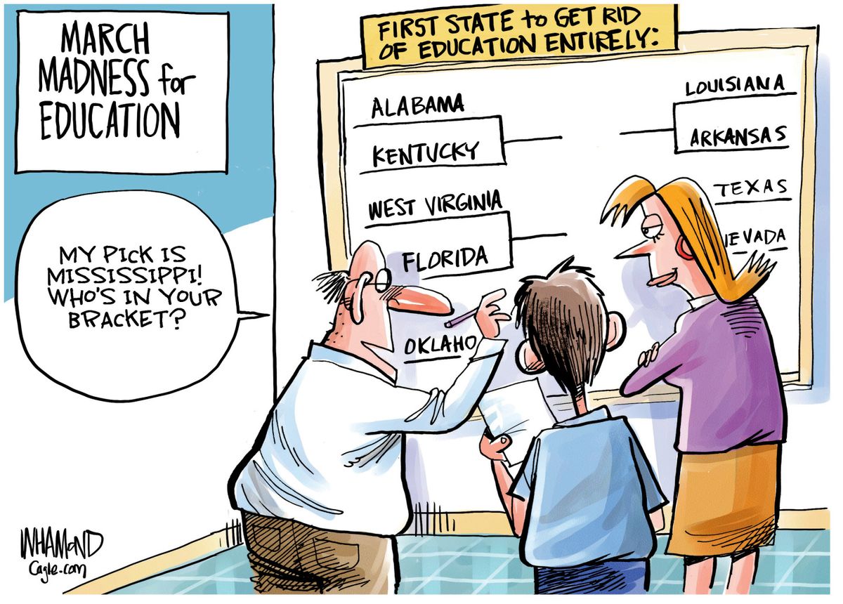 5 crazed cartoons about March Madness