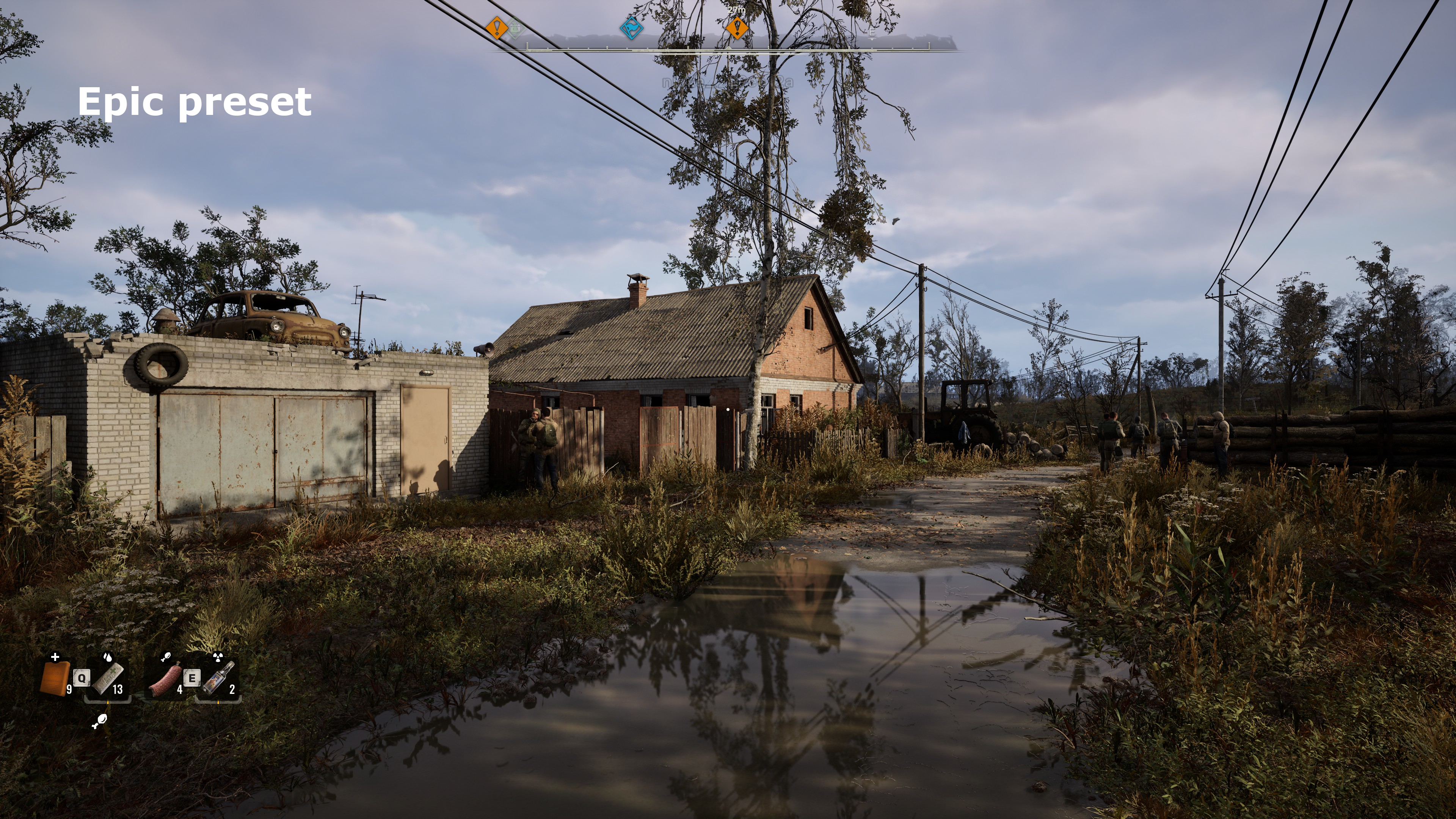 A screenshot from S.T.A.L.K.E.R. 2: Heart of Chornobyl using the Epic quality preset