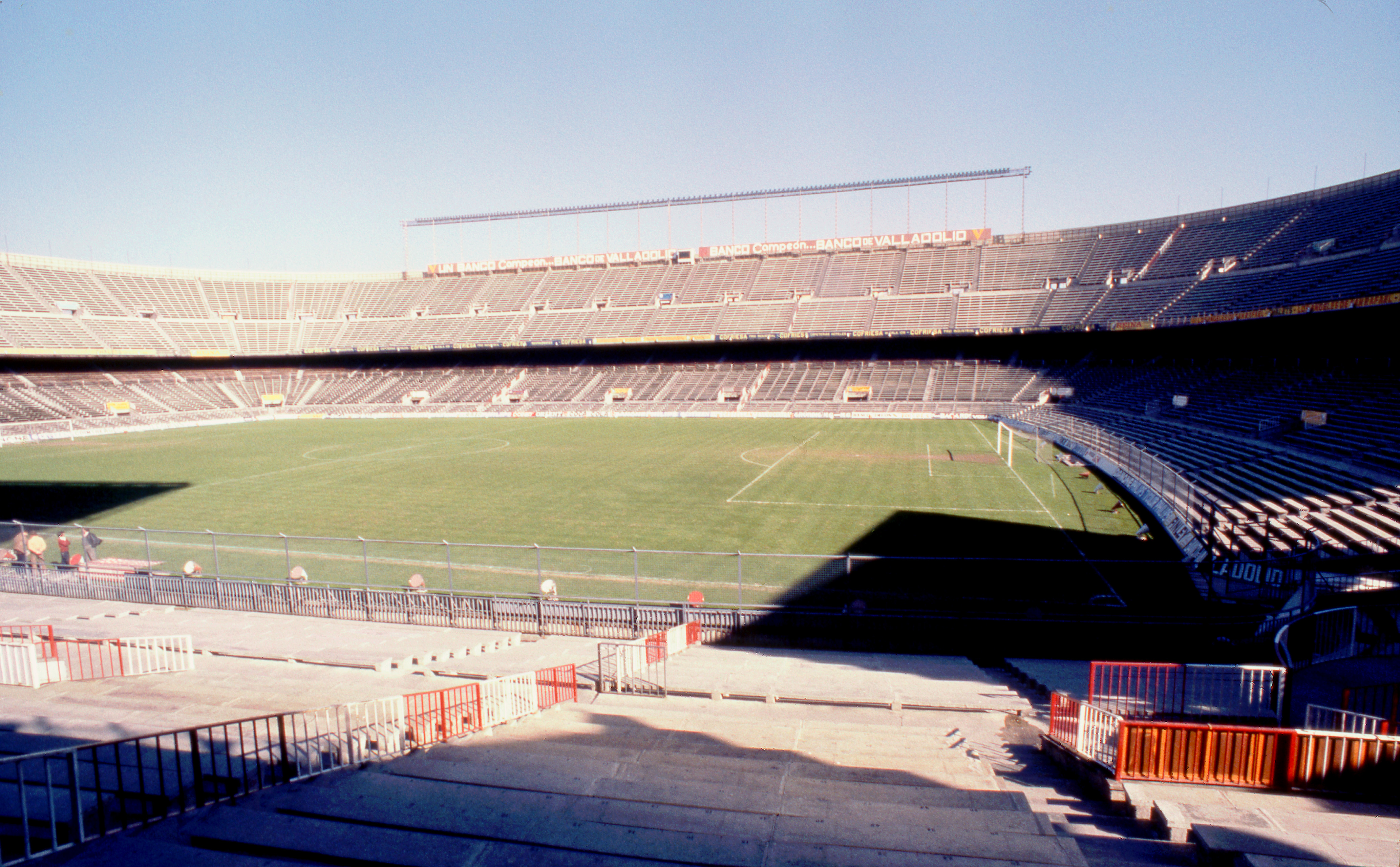 General view of Atletico Madrid's old Vicente Calderón stadium.