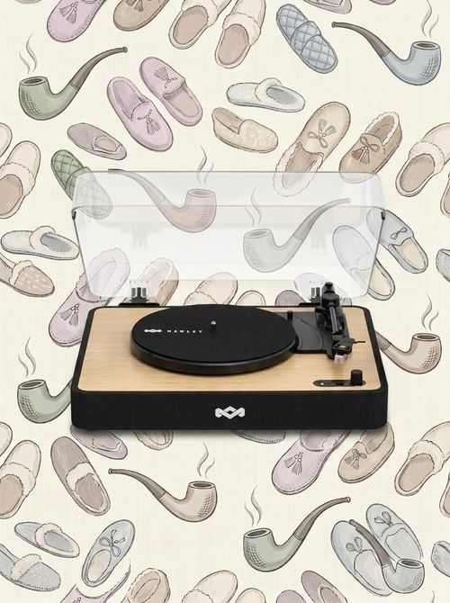 House of Marley Revolution Wireless Turntable - Bluetooth Record Player, 3-Speed Sustainably Made Vinyl Player, Easy Set Up Home Turntables for Vinyl Records With Dust Cover