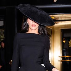 Kendall Jenner leaving the Carlyle Hotel for the met gala after party