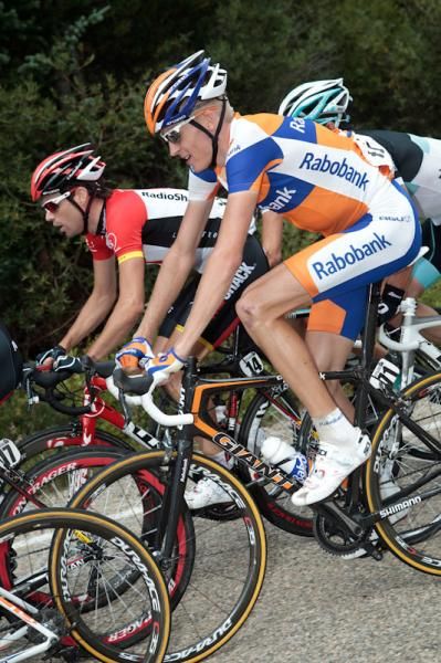 Robert Gesink (Rabobank) holds eighth place overall after a hard day.