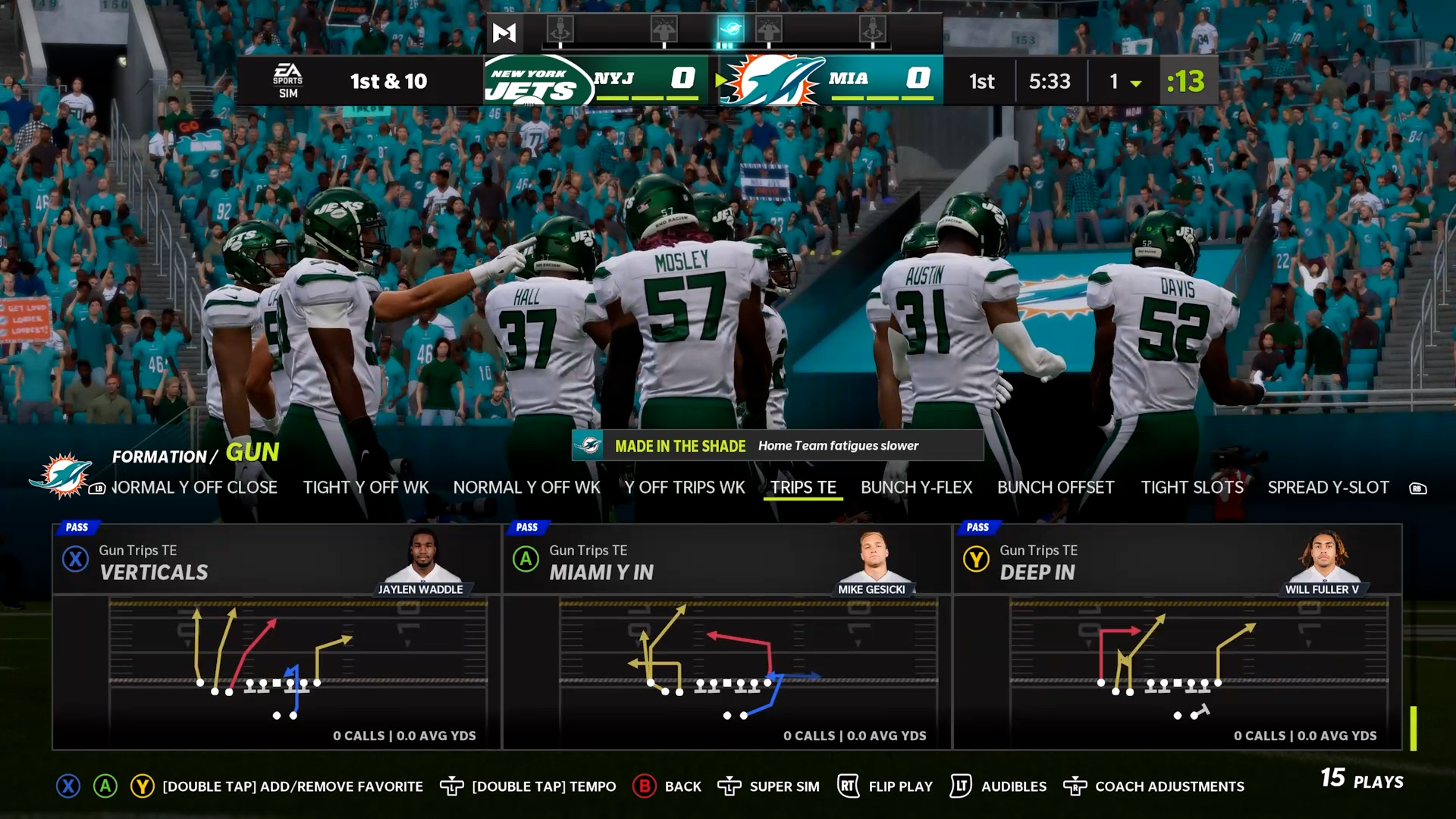 Madden NFL 22 Dolphins Offense