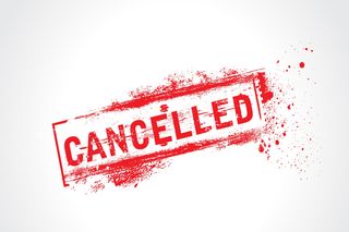 Cancelled sign