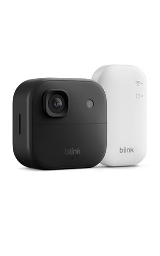 Blink Outdoor Camera 2k+ (newest Model) &mdash; Wireless Smart Security Camera, 2k Video Resolution, Diy Install, Enhanced Audio, Up to Two-Year Battery. Sync Module Core Included &mdash; 1 Camera System (black)