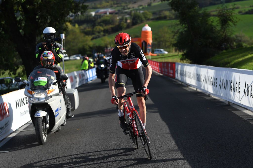 RIMINI ITALY OCTOBER 14 Sander Armee of Belgium and Team Lotto Soudal Breakaway during the 103rd Giro dItalia 2020 Stage Eleven a 182 km stage from Porto SantElpidio to Rimini girodiitalia Giro on October 14 2020 in Rimini Italy Photo by Tim de WaeleGetty Images