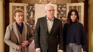 Martin Short, Steve Martin and Selena Gomez in Only Murders in the Building