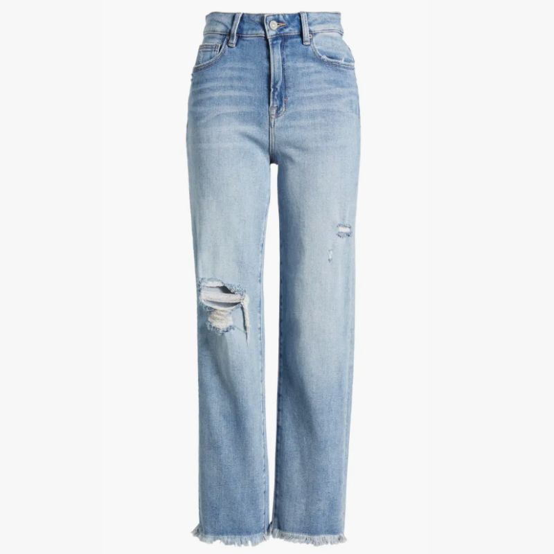 distressed jeans
