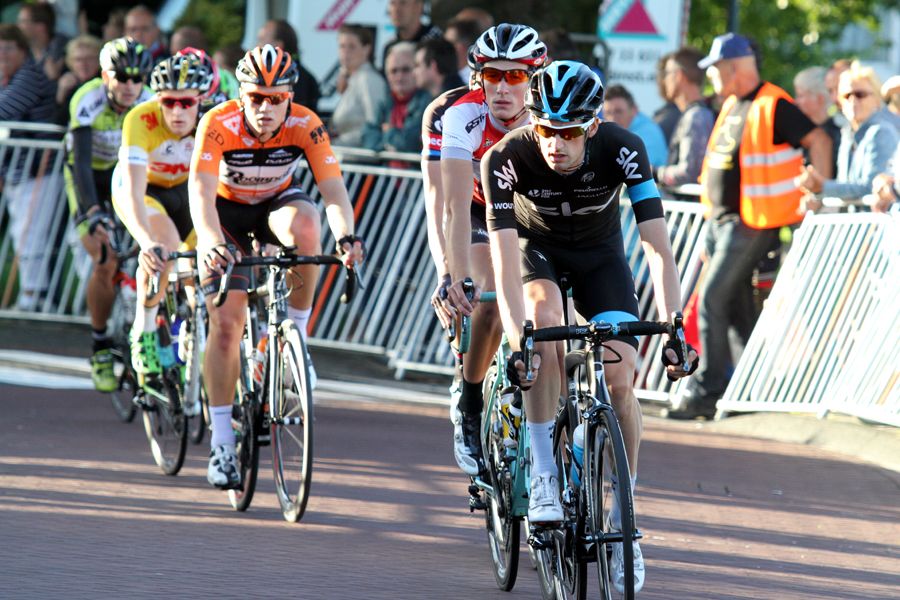 Wout Poels (Sky) on the front