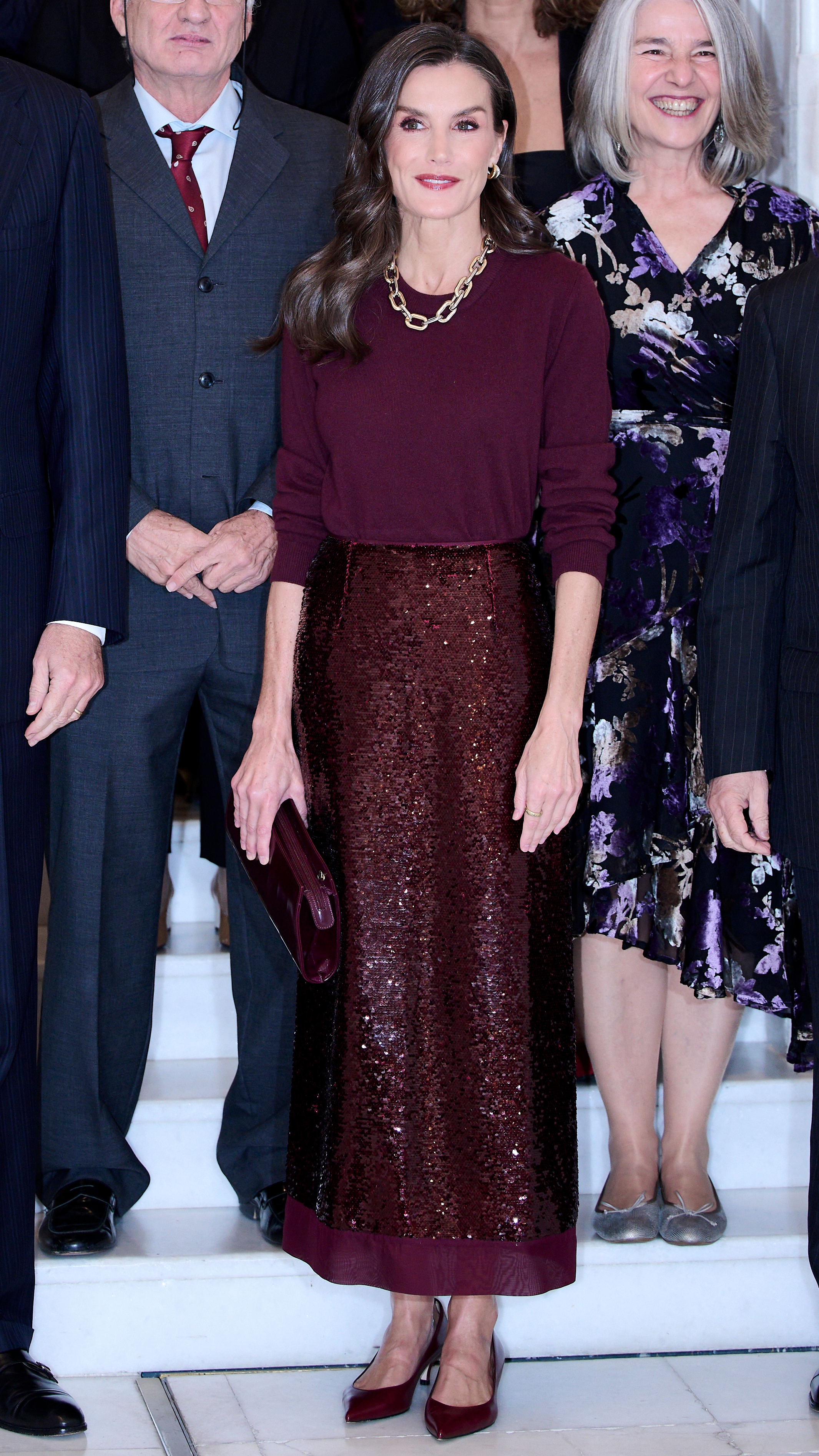 Queen Letizia of Spain smiles for photos as she attends the XLII &quot;Francisco Cerecedo&quot; Journalism Awards