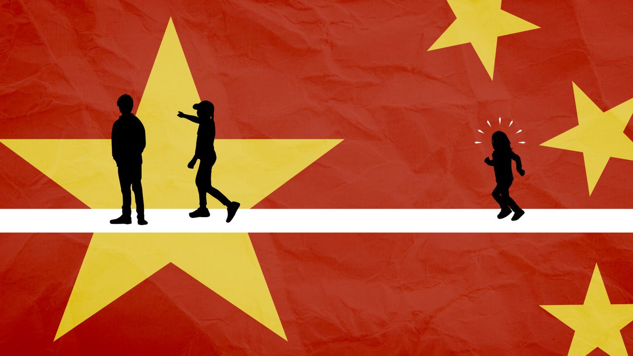 The Chinese flag.