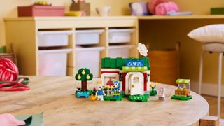 Lego Able Sister's Clothing Shop on a wooden table