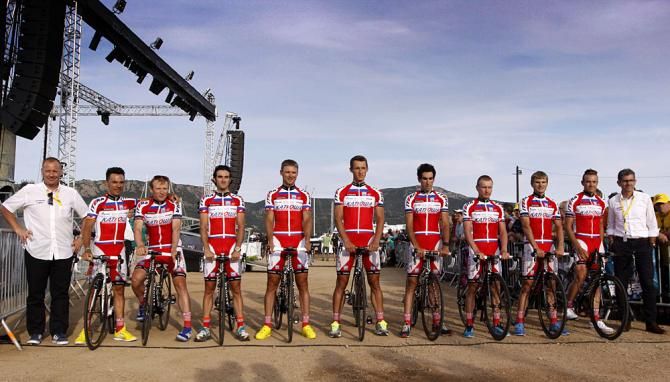 Katusha lines up in Corsica
