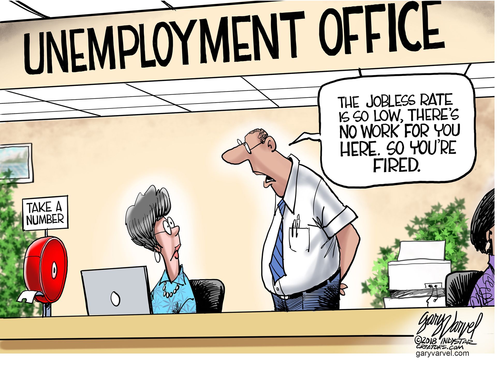 Political cartoon US unemployment jobless rate fired The Week