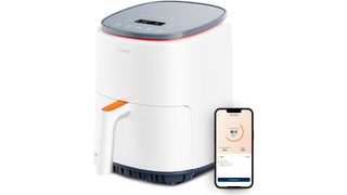 Cosori Lite Air Fryer with phone