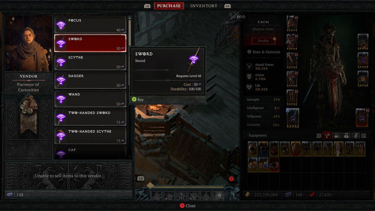 Diablo 4 Murmuring Obols - Purveyor of Curiosities