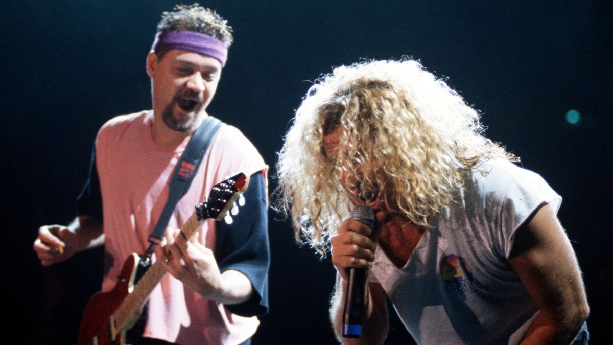 Eddie Van Halen and Sammy Hagar 1995