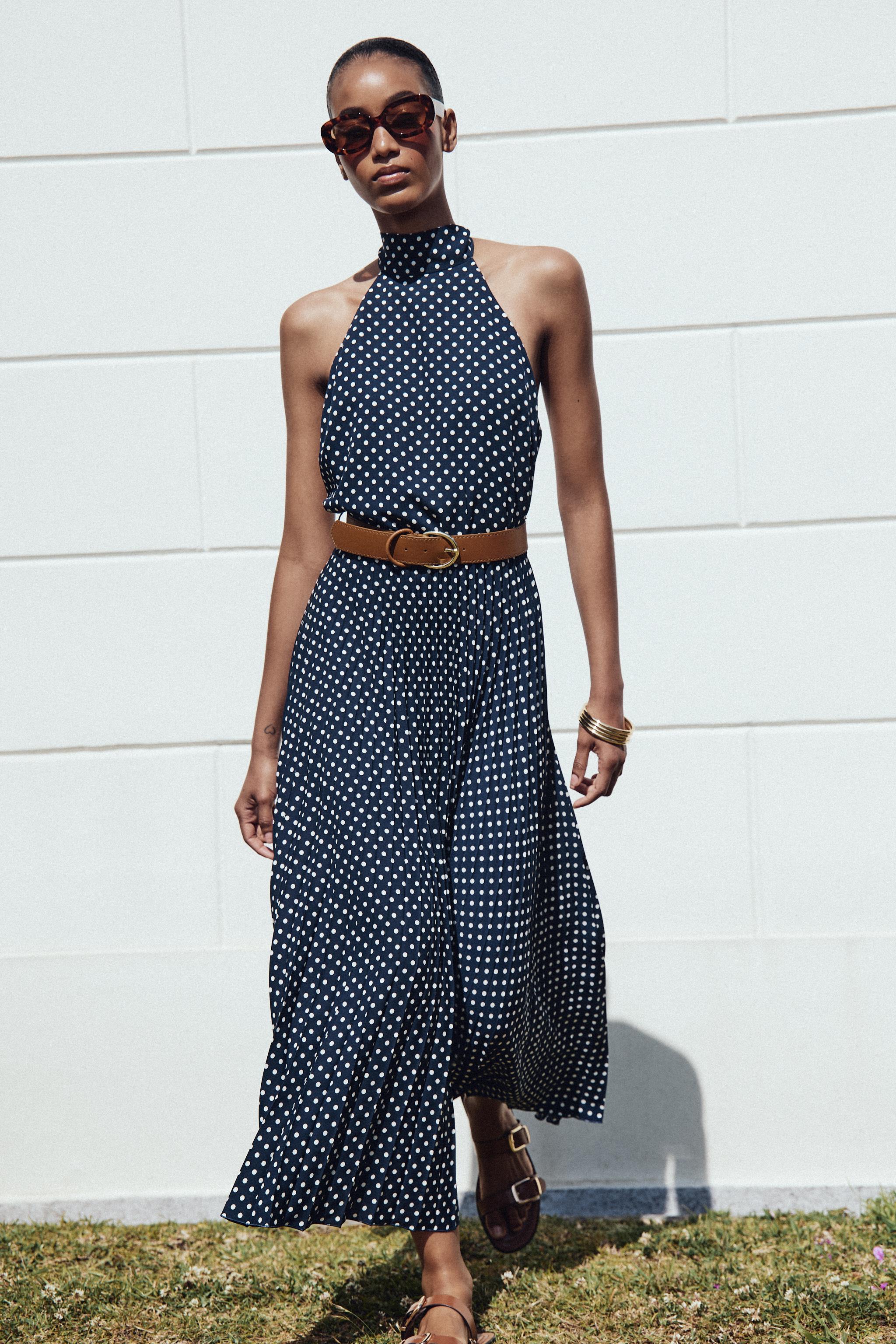 Polka dot suspender clip type matching belt
