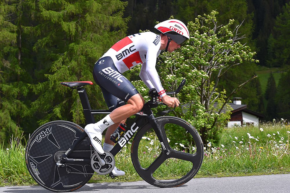 Swiss time trial champion Silvan Dillier in action during stage 8 at the Tour de Suisse
