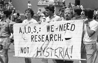 AIDS protesters