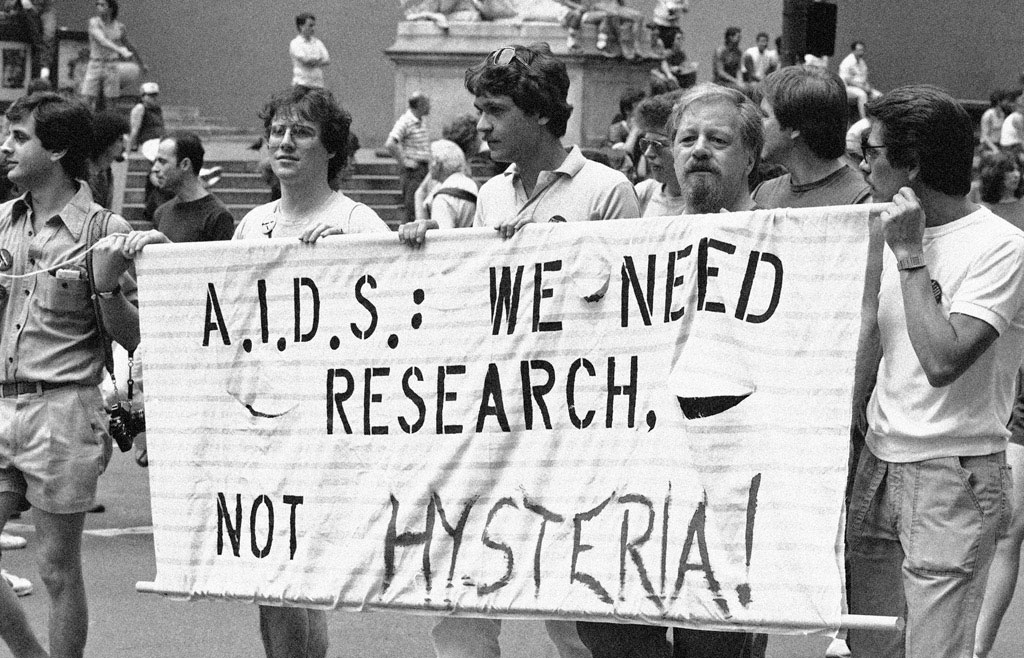 AIDS protesters