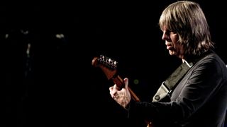 Mike Stern performs at Blue Note on October 14, 2021 in Milan, Italy