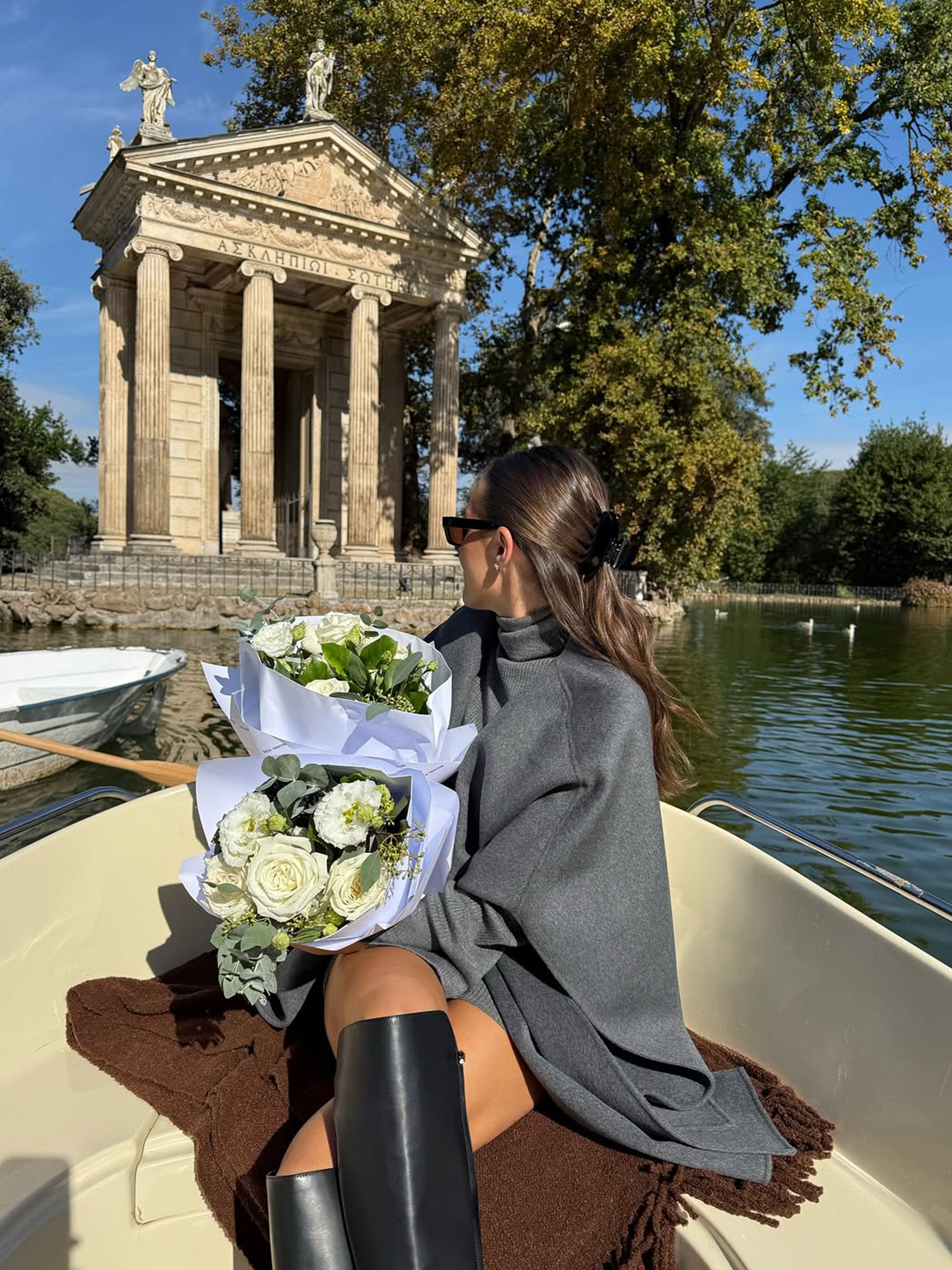 Emma Leger with glossy hair