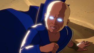 Uatu l'Observateur a l'air choqué dans l'épisode 8 de What If ?