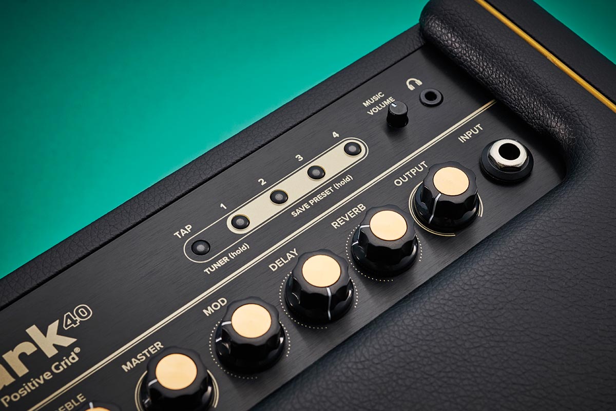 Positive Grid Spark control panel