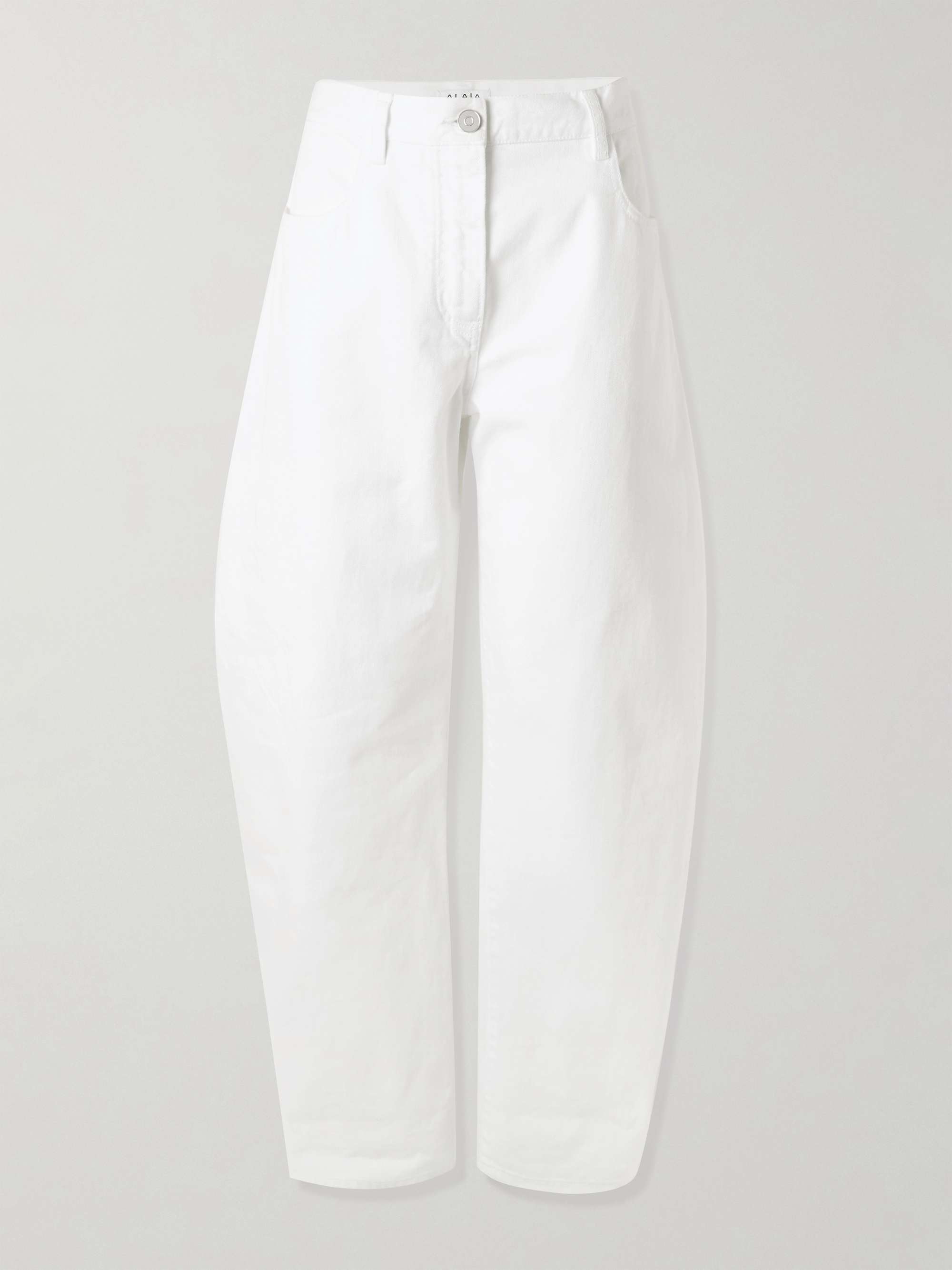 Mid-Rise Barrel-Leg Jeans