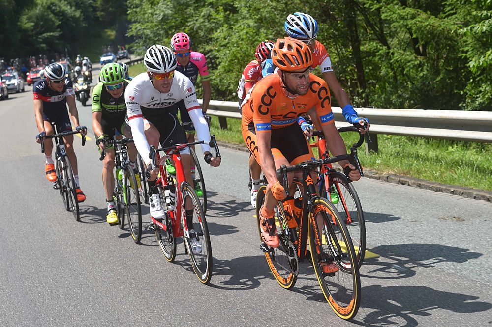 Stefan Schumacher (CCC) leads the breakaway