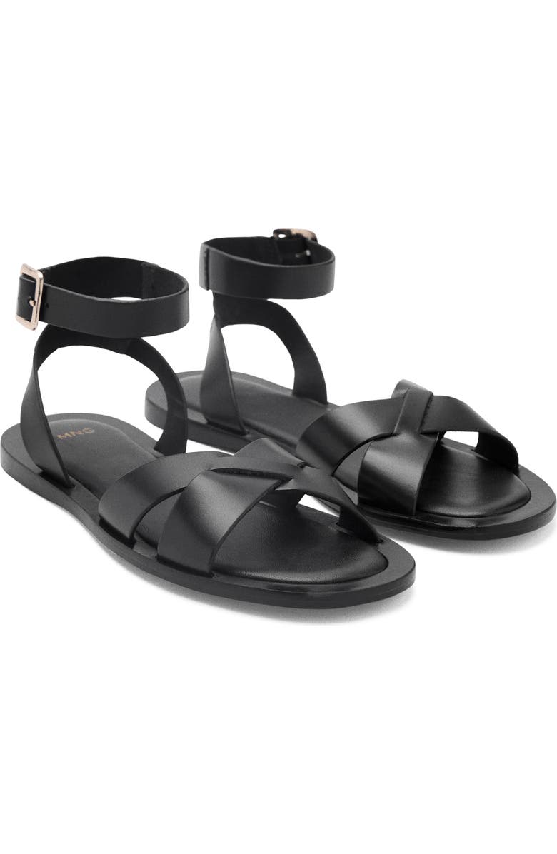Ankle Strap Leather Sandal