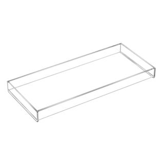 A rectangular acrylic holder